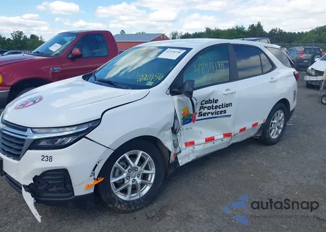 2022 Chevrolet Equinox Fwd Ls из США, поврежденный, VIN 3GNAXHEV8NS220156